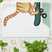 Linge De Cuisine Skate Tabby Cat (Plié)