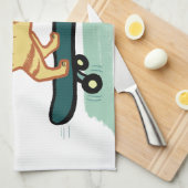 Linge De Cuisine Skate Tabby Cat (Quart Plié)