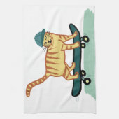 Linge De Cuisine Skate Tabby Cat (Vertical)
