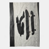Linge De Cuisine skateboard en sandwich (Vertical)