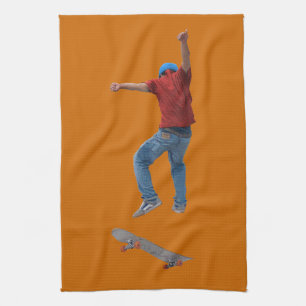 Linge De Cuisine Skateboarder obtenir quelques Air Action Street Ku