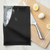 Linge De Cuisine Skeleton équitation requin - Drôle cadeau Hallowee (Quart Plié)