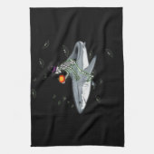 Linge De Cuisine Skeleton équitation requin - Drôle cadeau Hallowee (Vertical)