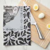 Linge De Cuisine Skeleton Love Couple Mariage Danse (Quart Plié)