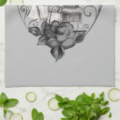 Linge De Cuisine Skeleton Love Couple Mariage Danse N'importe quell (Plié)