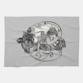 Linge De Cuisine Skeleton Love Couple Mariage Danse N'importe quell (Horizontal)