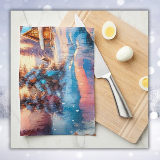 Linge De Cuisine Sketch de l'aquarelle Banff Canada |