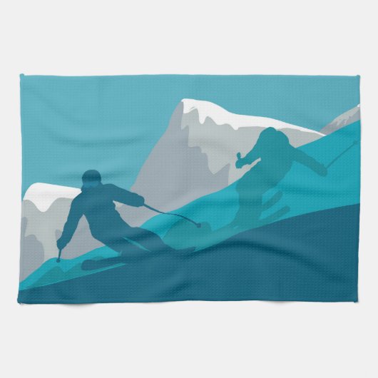 Linge De Cuisine Ski de montagne (Horizontal)