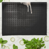 Linge De Cuisine Ski de neige ; Noir frais (Plié)