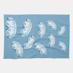 Linge De Cuisine Ski Goggles Mountain Reflections Illustration