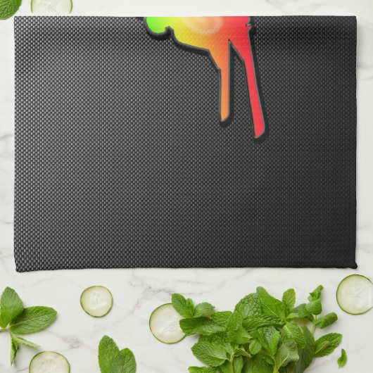 Linge De Cuisine Ski lisse de neige (Plié)