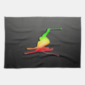 Linge De Cuisine Ski lisse de neige (Horizontal)