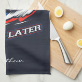 Linge De Cuisine Ski Maintenant Travailler Plus Tard Ventilateurs D (Quart Plié)