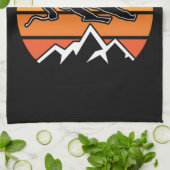 Linge De Cuisine Ski rétro (Plié)