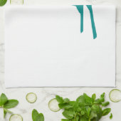 Linge De Cuisine Ski turquoise de neige verte (Plié)