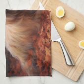 Linge De Cuisine Skye Terrier à l'automne Feuilles automne Inspire (Quart Plié)