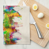 Linge De Cuisine Skyline de Budapest Hongrie (Quart Plié)