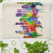 Linge De Cuisine Skyline de Chicago (Plié)