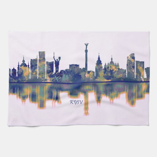 Linge De Cuisine Skyline de Kiev (Horizontal)