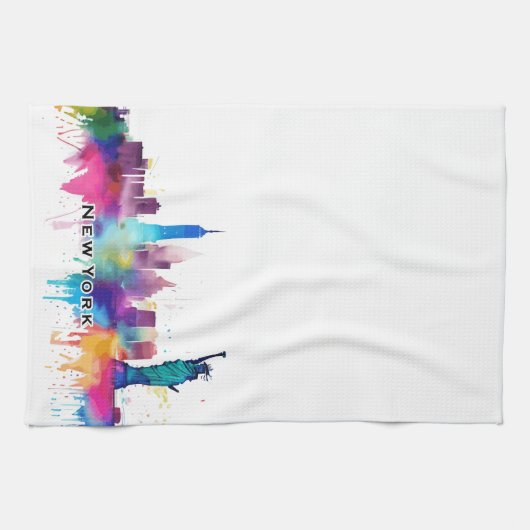 Linge De Cuisine Skyline de New York (Horizontal)