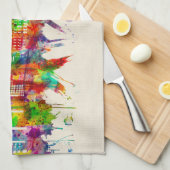 Linge De Cuisine Skyline de Sacramento en Californie (Quart Plié)