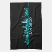 Linge De Cuisine Skyline de San Diego (Vertical)