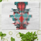 Linge De Cuisine Skyline Kiev Ukraine (Plié)