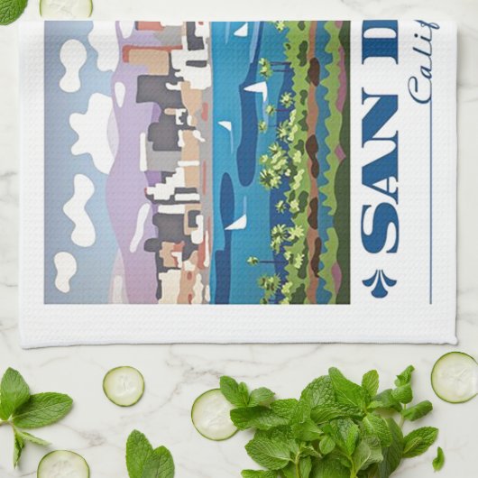 Linge De Cuisine Skyline San Diego (Plié)