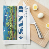 Linge De Cuisine Skyline San Diego (Quart Plié)