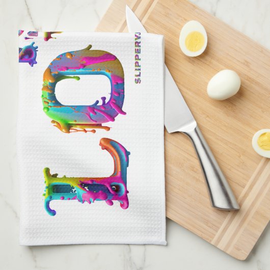 Linge De Cuisine SlipperyJoe amour est l'amour goutte à goutte de f (Quart Plié)