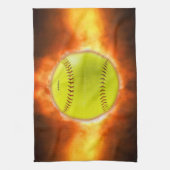 Linge De Cuisine SlipperyJoe, Fireball Raspberry, Softball en feu, (Vertical)