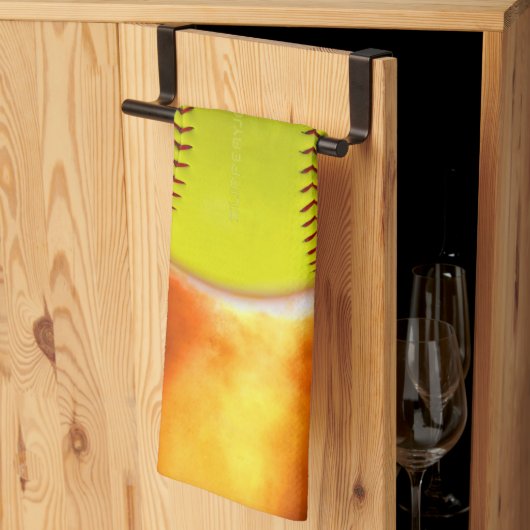 Linge De Cuisine SlipperyJoe, Fireball Raspberry, Softball en feu, (Pliage en tiers)