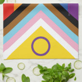 Linge De Cuisine SlipperyJoe Intersex Progrès Fierté Drapeau arc-en (Plié)