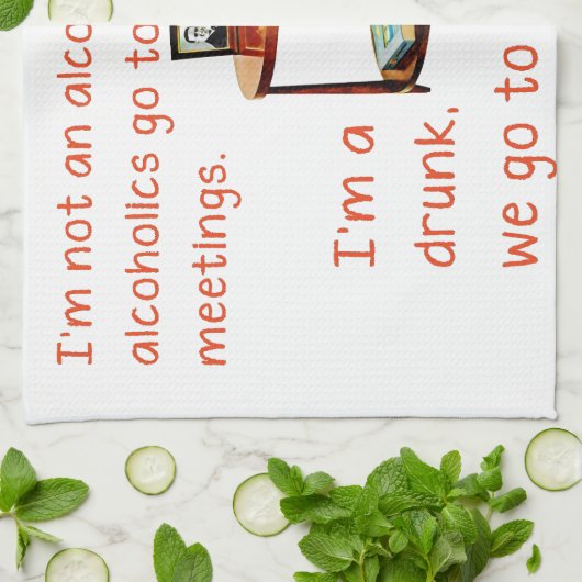 Linge De Cuisine SlipperyJoe socialiser la fête de la boisson vinta (Plié)