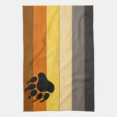 Linge De Cuisine SlipperyJoe's Bear Pride drapeau de la texture du (Vertical)