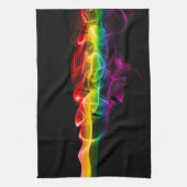 Linge De Cuisine SlipperyJoe's fumée vif arc-en-ciel célébré (Vertical)