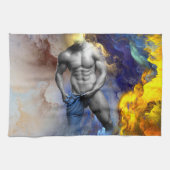 Linge De Cuisine SlipperyJoe's Man steamy shirt abs six pack (Horizontal)