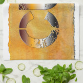 Linge De Cuisine SlipperyJoe's petit ours mot orange-brun pro (Plié)