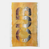 Linge De Cuisine SlipperyJoe's petit ours mot orange-brun pro (Vertical)