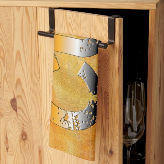 Linge De Cuisine SlipperyJoe's petit ours mot orange-brun pro (Pliage en tiers)