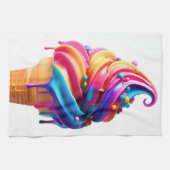 Linge De Cuisine SlipperyJoe's vibrante crème glacée cone classique (Horizontal)