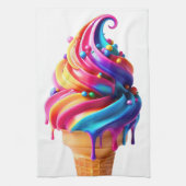 Linge De Cuisine SlipperyJoe's vibrante crème glacée cone classique (Vertical)