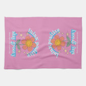 Linge De Cuisine Slogan Super pour un séjour positif (Horizontal)