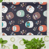 Linge De Cuisine Sloth sombre (Plié)