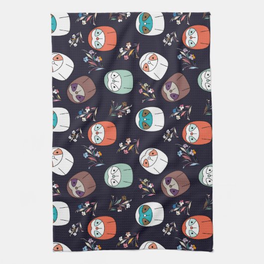 Linge De Cuisine Sloth sombre (Vertical)