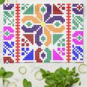 Linge De Cuisine slovaquie folk motif motif traditionnel système et (Plié)