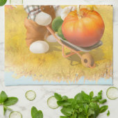 Linge De Cuisine Smile Pup : Joie de la récolte et brouette à citro (Plié)