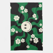 Linge De Cuisine Smile - Vert, Crème et Noir (Vertical)