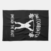 Linge De Cuisine Snatchsquatter, Gros Pied De Dessin, Bête, Gymnase (Horizontal)