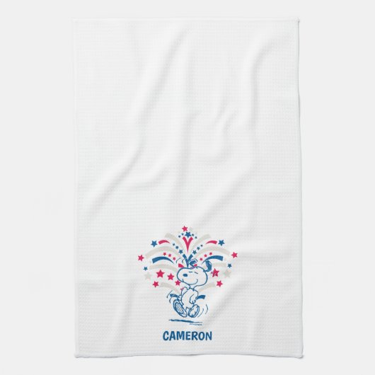 Linge De Cuisine Snoopy 4 juillet Danse (Vertical)